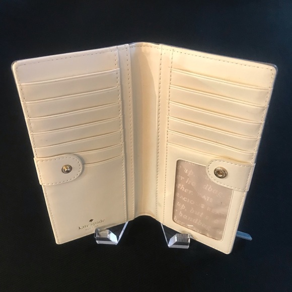 Kate Spade Silver Zip Slim Wallet - Picture 4 of 4